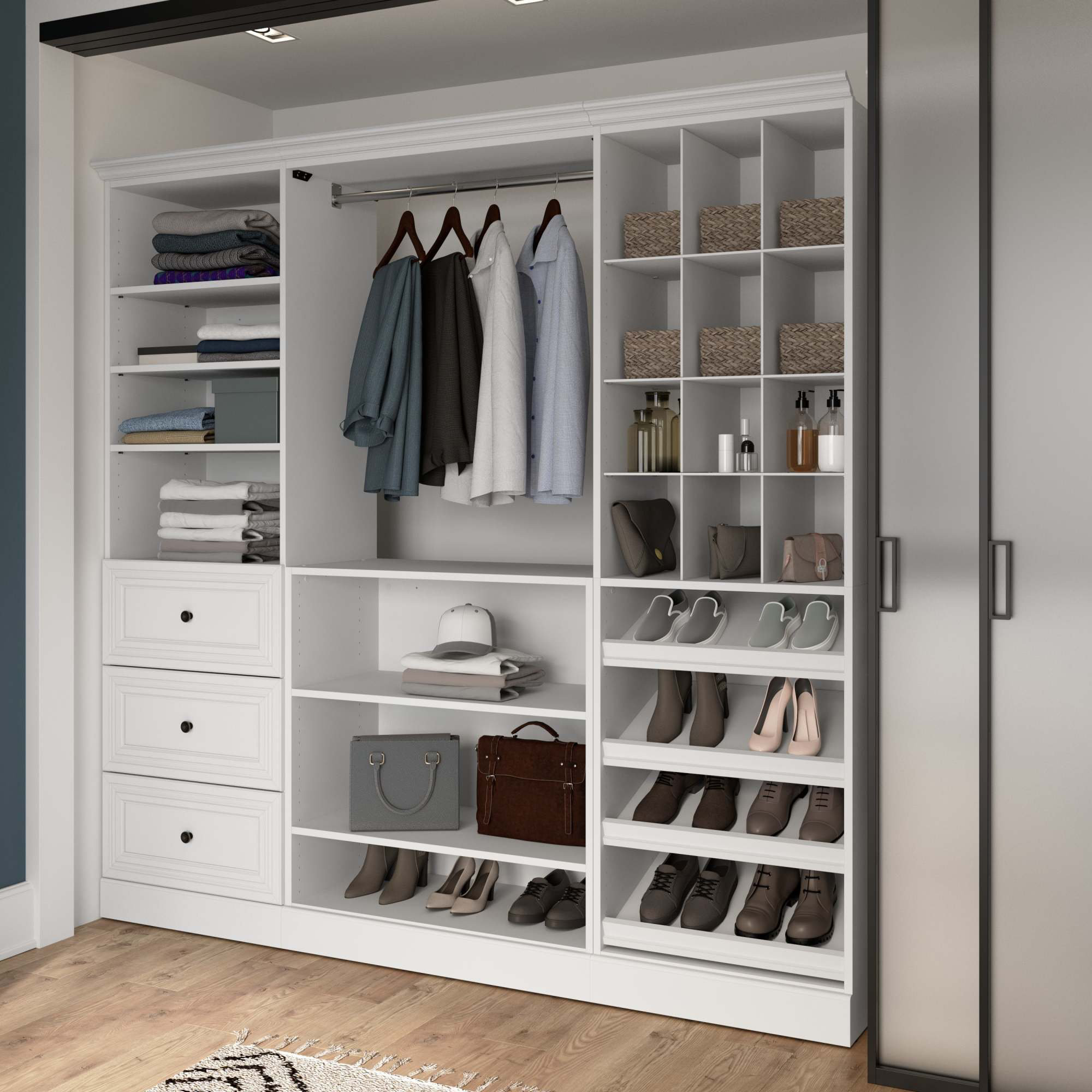 Choco closet◎　0724 Lark Manor™ Alvaretta 86'' Closet System & Reviews | Wayfair